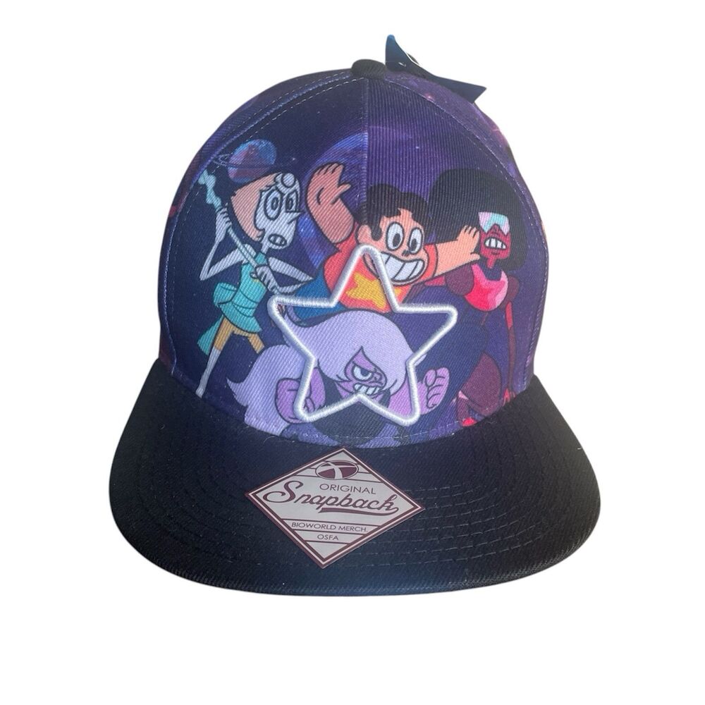 Cartoon Network Steven Universe Hat CN SnapBack Adjustable Fit Purple Black